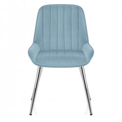 Samt Esszimmerstuhl Chrom - Mustang Gelb