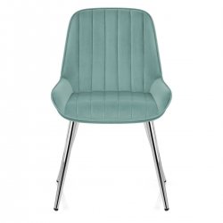 Samt Esszimmerstuhl Chrom - Mustang Gelb