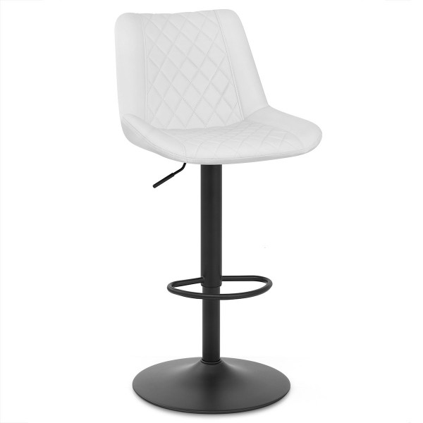 Kunstleder Barhocker - Faro - Weiß Kunstleder Barhocker - Faro - Weiß