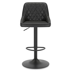 Barhocker Echtleder -...