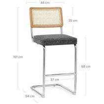 Stoffbarhocker - Clara