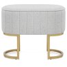 Stoffhocker Gebürstet Gold - Duet