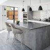 Wildlederimitat Barhocker - Mason
