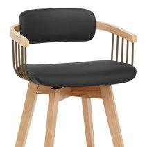 Eichen Barhocker Echtleder - Electra