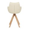 Echtleder Holz-Barhocker - Madrid