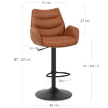 Barhocker Echtleder - Madrid