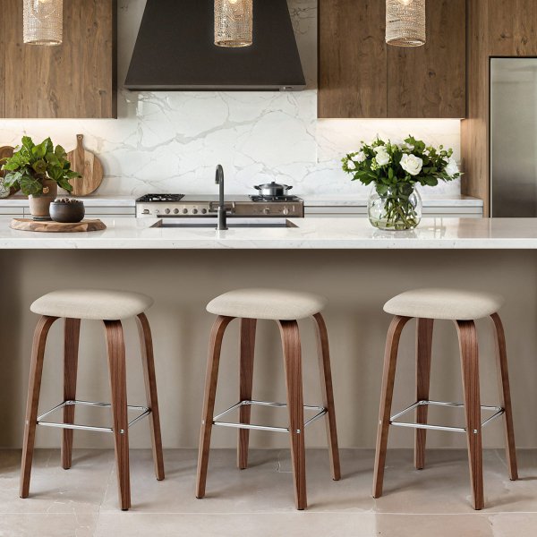Stoff Holzbarhocker - Stockholm