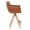 Holzbarhocker Echtleder - Rome