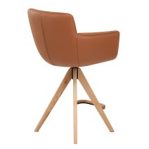 Holzbarhocker Echtleder - Rome
