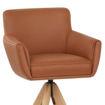 Holzbarhocker Echtleder - Rome
