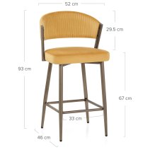 Samt Barhocker - Lusso