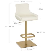 Barhocker Gold - Olivia