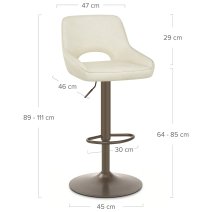 Kunstleder Barhocker Antik - Paris