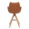 Echtleder Holz-Barhocker - Madrid