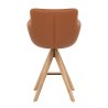 Holzbarhocker Echtleder - Rome