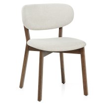 Heller Eichenholz-Stoffstuhl - Maya