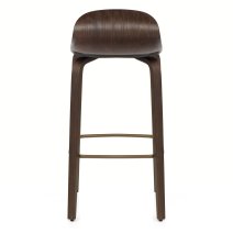 Barhocker Dunkel Holz - Curve