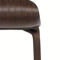 Barhocker Dunkel Holz - Curve